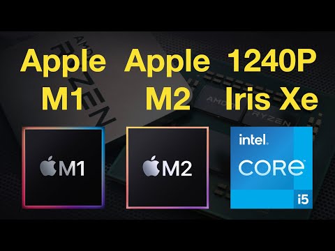 Apple M1 vs M2 vs i5 1240P (Iris Xe) iGPU Gaming Test
