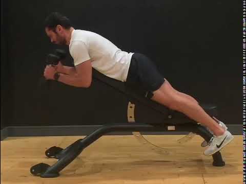 Dumbbell decline hammer curl