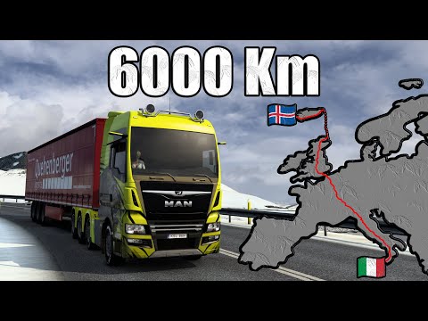 ETS2 ProMods Longest Delivery From Iceland to Italy | Euro Truck Simulator 2