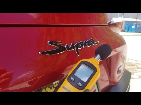 2020 Toyota Supra Exhaust Measured with Decibel Meter