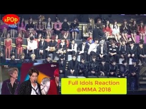 SEVENTEEN, TWICE, WANNA ONE, IZONE, GOT7 Reaction To  BTS  in Hong Kong @MAMA 2018