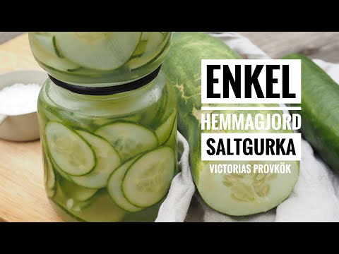 Enkel hemmagjord saltgurka
