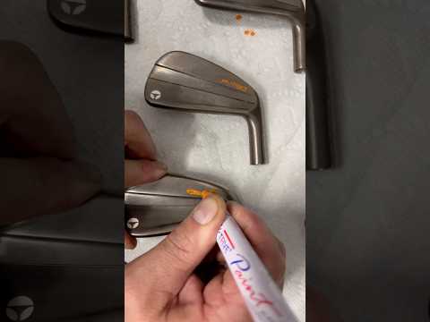 Adding Paintfill to a set of TaylorMade Copper P790’s #asmr #golf