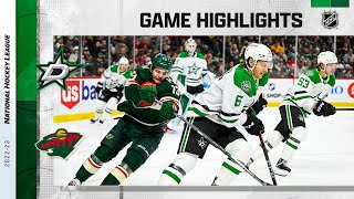 Stars @ Wild 12/29 | NHL Highlights 2022