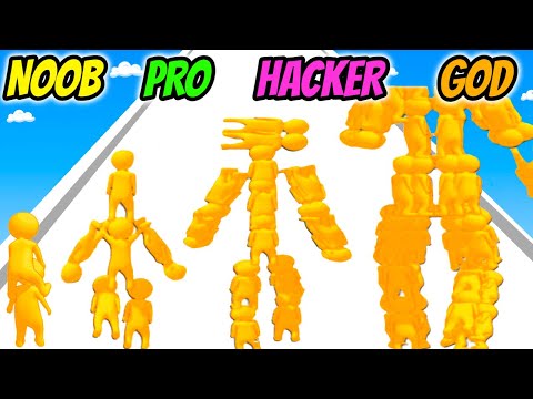 NOOB vs PRO vs HACKER vs GOD - Big Man Run