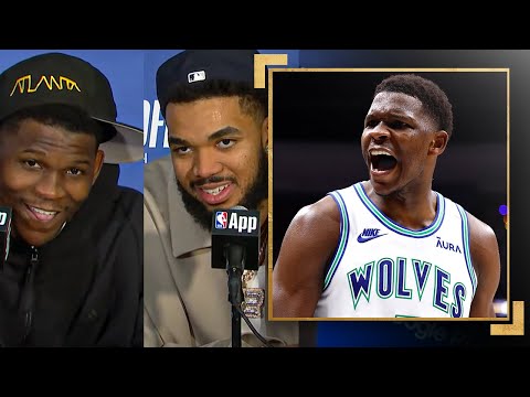 "This Is Timberwolves Basketball"- Anthony Edwards & KAT Talk Comeback, Pay Homage To KG & More!