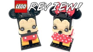 LEGO Mickey & Minnie Mouse DISNEY BRICKHEADZ Review! (41624 + 41625) by MandRproductions