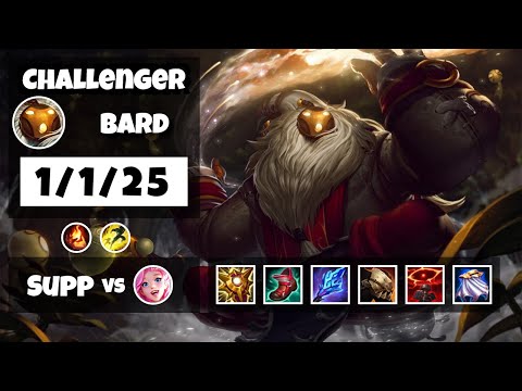 Bard Support 11.6 Challenger Gameplay Replay - S11 (1/1/25) - EU