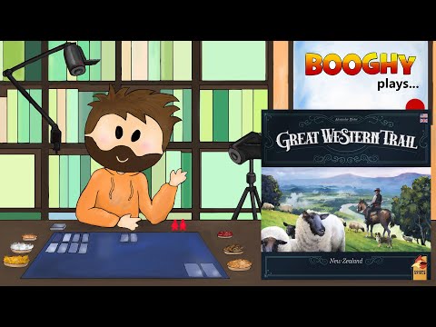 Booghy plays... Great Western Trail - New Zealand(2p, Playthrough, Review)
