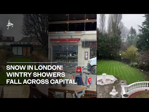 Snow falls across London as UK gripped by cold snap
