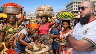 Ghana's Largest Market Run By Women Known as "Market Queens" - Deep Inside Makola Market, Accra 🇬🇭
