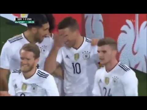 Germany vs England 1-0 Lukas Podolski Goal