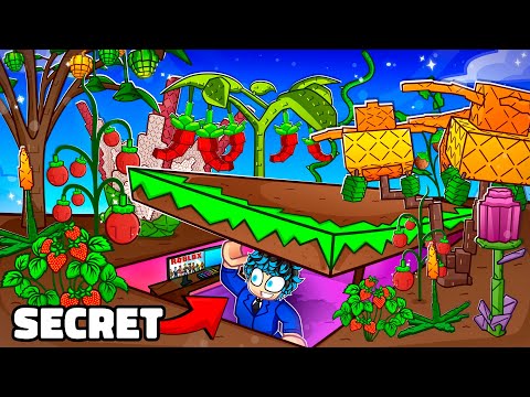 I Built a Secret Underground Gaming Room in Grow a Garden!