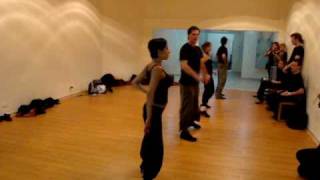 Paola Perez e Mauro Holzmann -prova coreografia nel Master para Bailarines de Tango