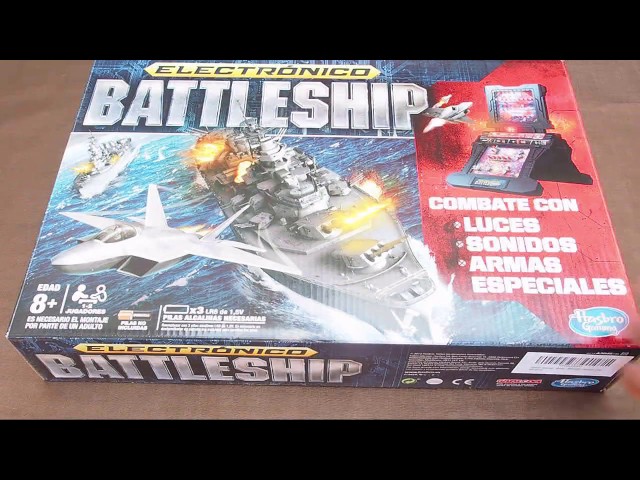 Vídeo relacionado con Hasbro Gaming Juego de mesa electrónico Battleship Reloaded, juego de estrategia de combate naval con sonidos, luces, ataques especiales, a partir de 8 años, 1-2 jugadores