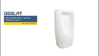 Wall-Mounted Urinal – Top Spud - Size 36 x 47 x 76 cm SKU #D1774072
