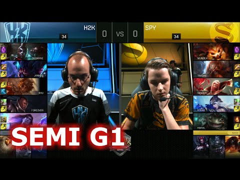 Splyce vs H2K Gaming | Game 1 Semi Finals S6 EU LCS Summer 2016 PlayOffs | SPY vs H2k G1 SF 1080p