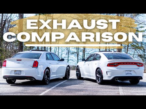 Dodge Charger RT Exhaust VS Chrysler 300S Exhaust (Mid-Muffler Delete)