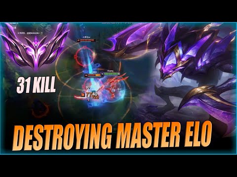 QIUYI KHA'ZIX DESTRYING MASTER ELO | KHA'ZIX VS EKKO