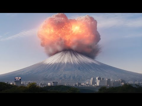 Mount Fuji Eruption & Mega Tsunami 2025 | Monster Waves Destroys Japan