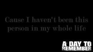 A Day To Remember - Out of Time (Lyrics)