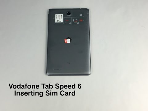 How to put sim card in Vodafone Tab Speed 6