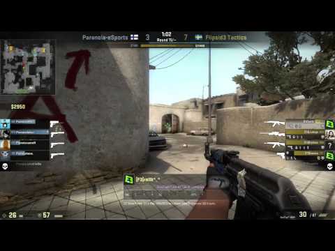 Flipsid3 vs Paranoia - ESEA S16 Intermediate Final Map 1/2