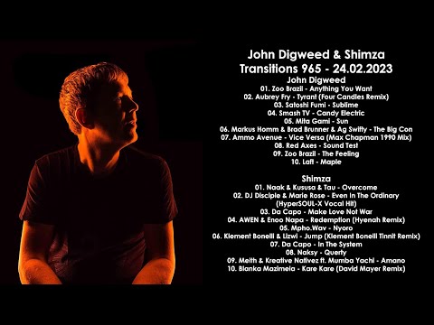 JOHN DIGWEED (UK) & SHIMZA (South Africa) @ Transitions 965 24.02.2023