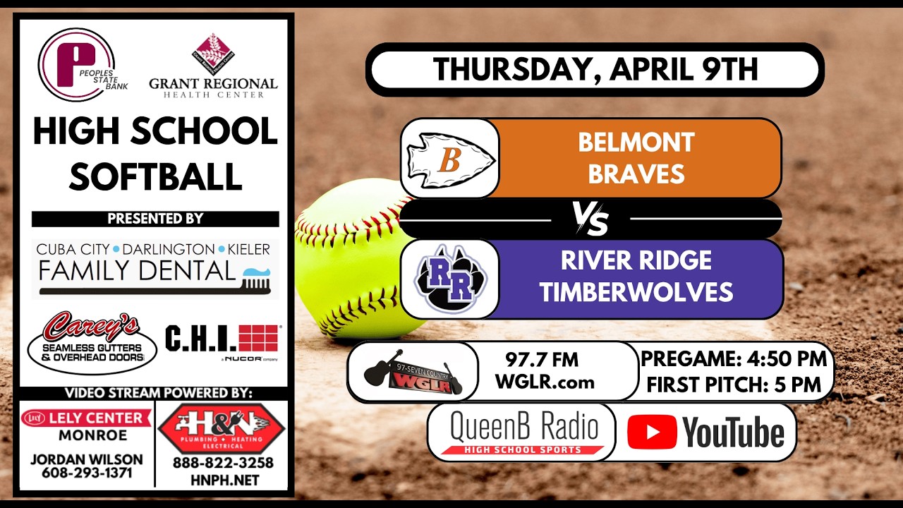 4/9/26  Belmont at River Ridge | High School Softball