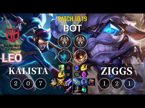 SB Leo Kalista vs Ziggs Bot - KR Patch 10.19