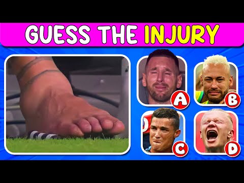 Guess The FOOTBALL PLAYER By His INJURY & RED CARD | Ronaldo, Messi, Neymar Jr., Haaland