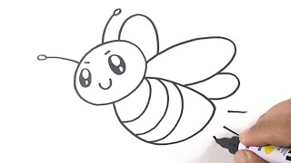 How to Draw a Firefly easy drawing for kids