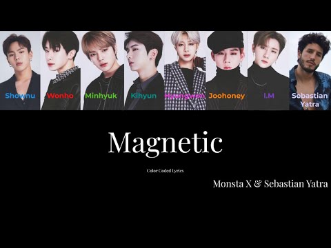 Monsta X & Sebastian Yatra - Magnetic Color Coded Lyrics