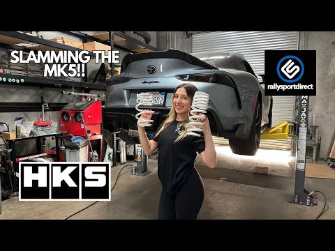 MK5 Supra HKS Adjustable springs Install
