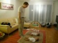 Папа танцует с детьми 