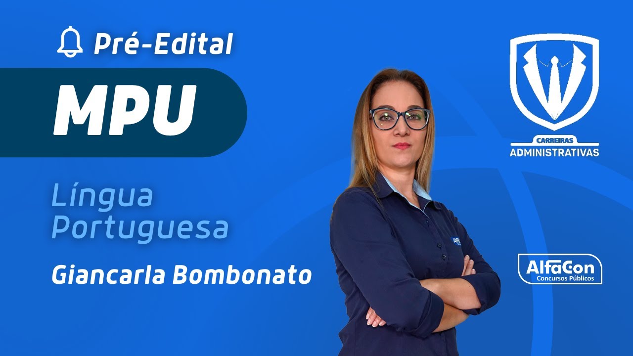 Aula de Língua Portuguesa  - Pré-Edital MPU - AlfaCon