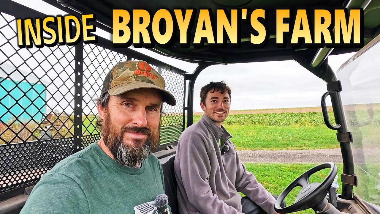 BROYAN'S FARM VISIT!  Farm Tour, Harvesting & YouTube