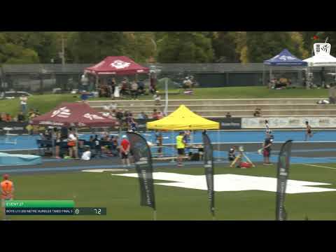 Boys U13 200m Hurdles TF 3: 2021 Commonwealth Bank State Track and Field Championships // LAVicTV