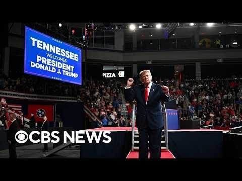 Trump campaigns in Tennessee as Americans face high cost of living at grocery stores, gas pumps