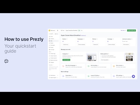Your Quickstart Guide to Prezly PR Software