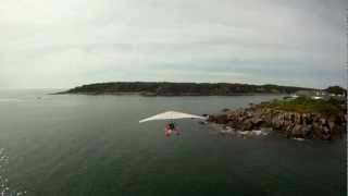 preview picture of video 'Coastal Journeys 6 - York Beach Maine across York Harbor to Seal Point - Air Creation Float Trike'