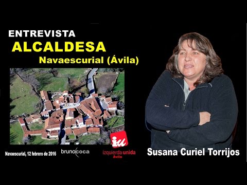 ENTREVISTA  ALCALDESA DE IU NAVAESCURIAL (ÁVILA)
