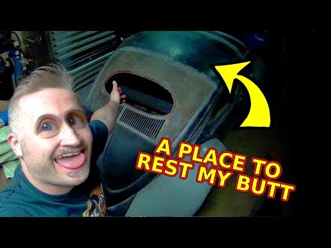 Custom Seats and Seating Position - ROTTEN OLD 1956 Chop Top Oval VW Beetle - 12