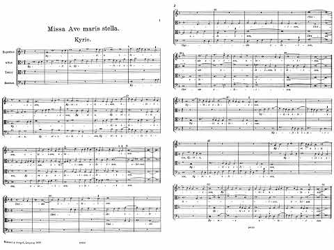 Josquin des Prés - Kyrie de la Missa Ave Maris Stella