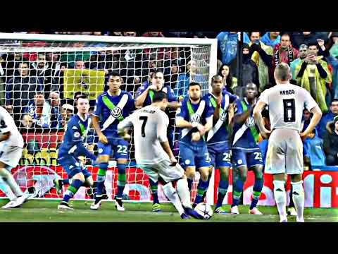 Cristiano Ronaldo free-kick vs Wolfsburg | Cristiano Ronaldo clips for edit • 4k