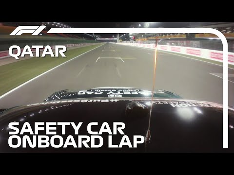 F1 第20戦カタールGP セーフティカーが走行するオンボード映像