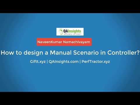 Learn LoadRunner Series - #32 - How to design a Manual Scenario in Controller
