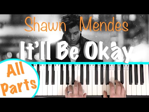 How to play IT'LL BE OKAY - Shawn Mendes Piano Tutorial (Chords Accompaniment)