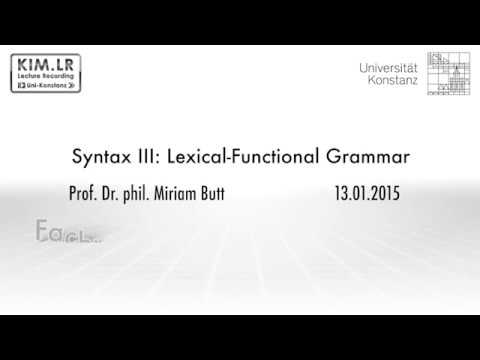 Lexical-Functional Grammar 8: Information structure