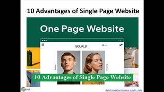 10 Advantages of Single Page Website